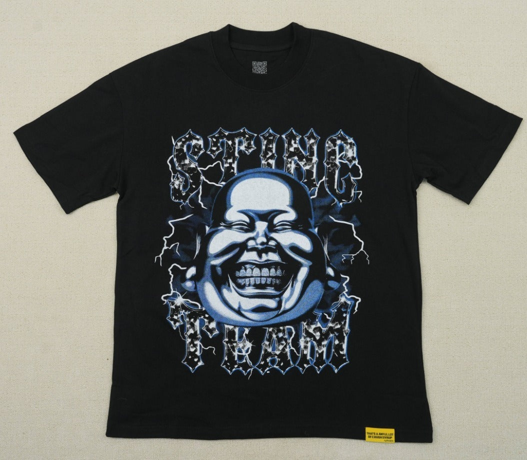 THAT'S a AWFUL LOT of Top Quality 100% Cotton COUGH SYRUP Loose Casual Oversized Vintage T-shirts for Men