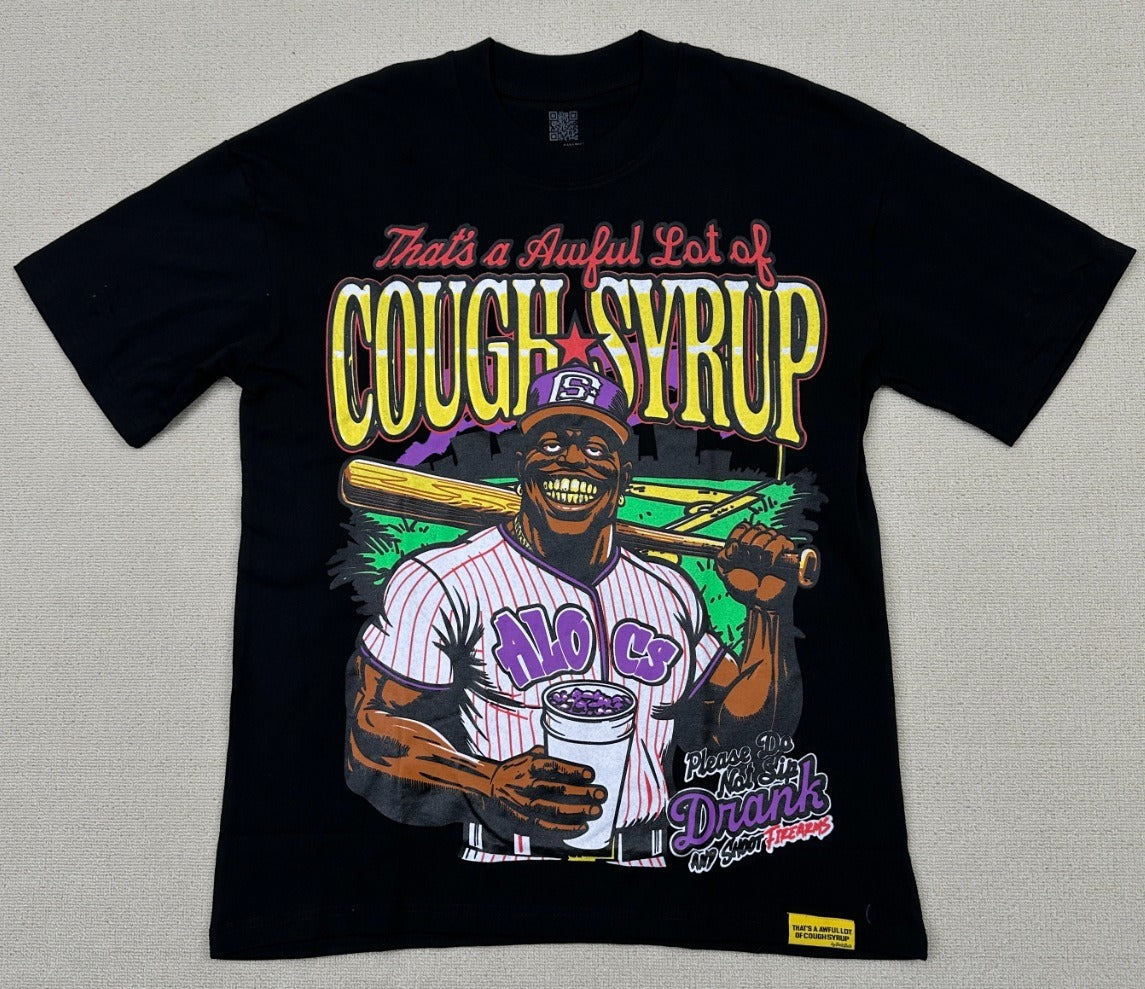 Top Quality THAT'S a AWFUL LOT of 100% Cotton COUGH SYRUP Loose Casual Scannable Oversized Vintage T-shirts for Men