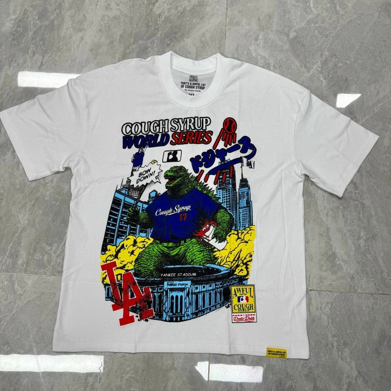Top Quality THAT'S a AWFUL LOT of 100% Cotton COUGH SYRUP Loose Casual Scannable Oversized Vintage T-shirts for Men