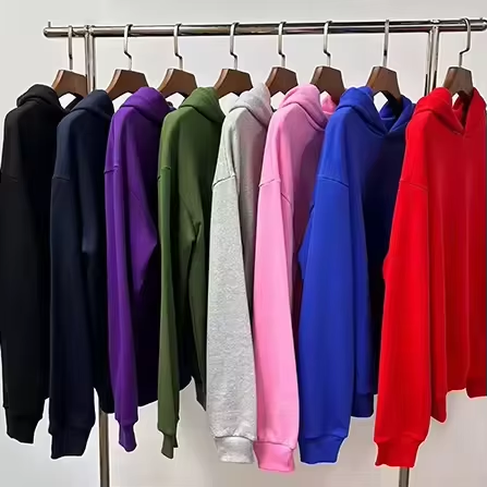 Top Quality 100% Cotton Denimes Sweatshirts Teares Streetwear Puff Printing Oversized Hoodies for Men