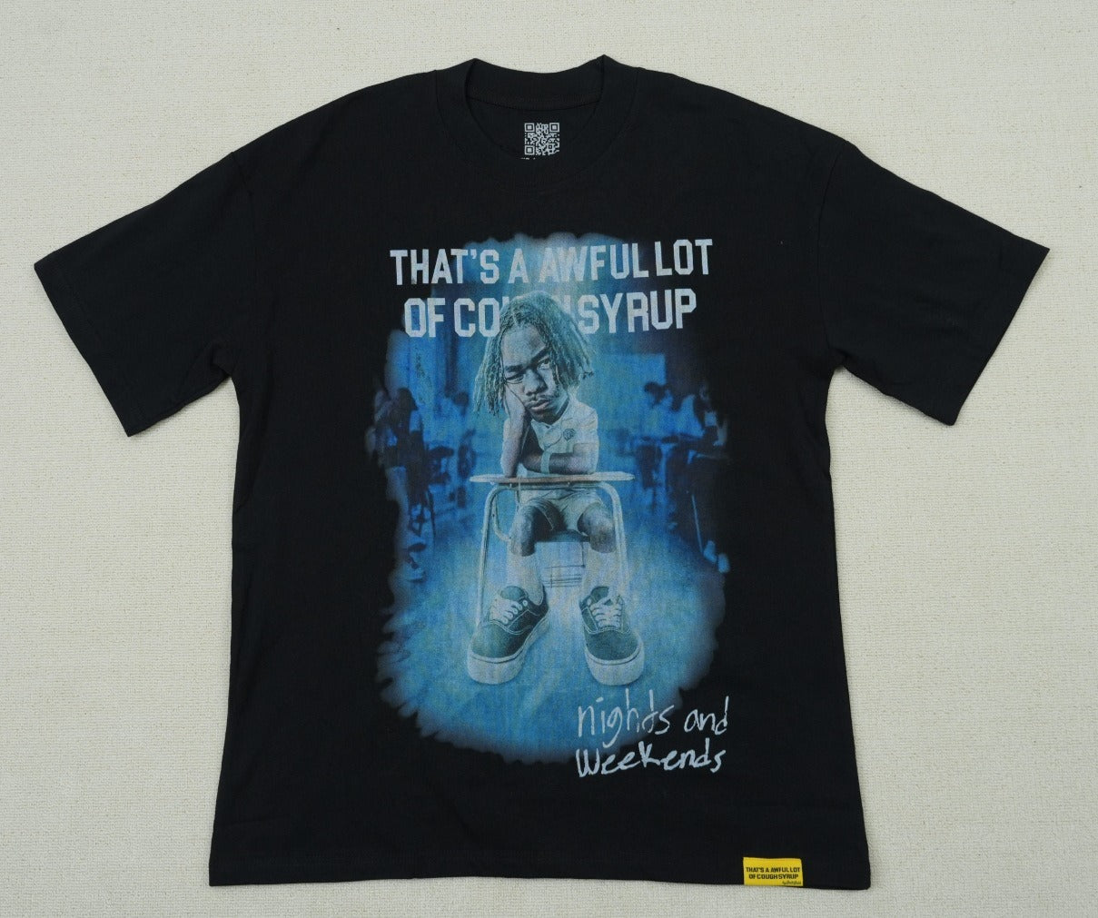 Top Quality THAT'S a AWFUL LOT of 100% Cotton COUGH SYRUP Loose Casual Scannable Oversized Vintage T-shirts for Men