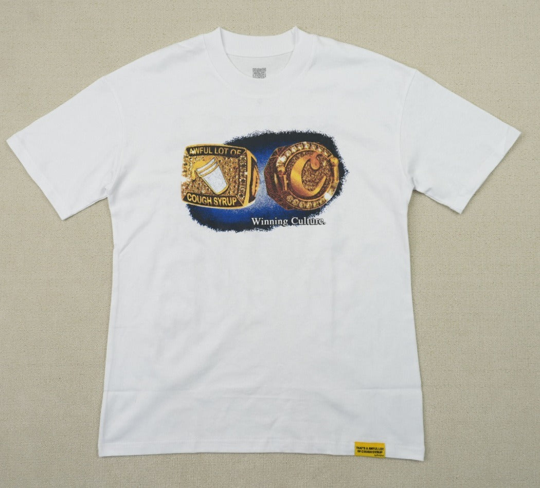 THAT'S a AWFUL LOT of Top Quality 100% Cotton COUGH SYRUP Loose Casual Oversized Vintage T-shirts for Men