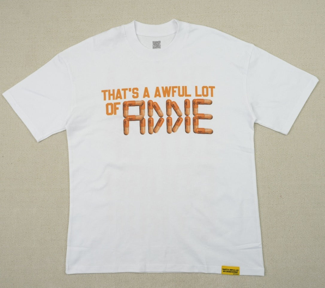 THAT'S a AWFUL LOT of Top Quality 100% Cotton COUGH SYRUP Loose Casual Oversized Vintage T-shirts for Men