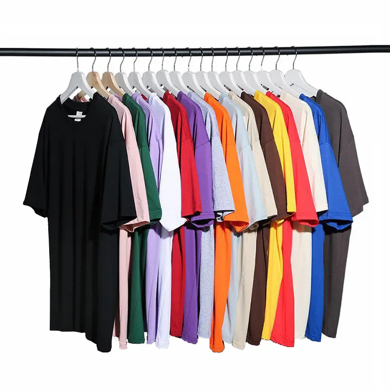 Top Quality 280gsm Men's Tee Shirts Oversized Printed T-shirt Wholesale Custom 100% Cotton Blank T Shirts
