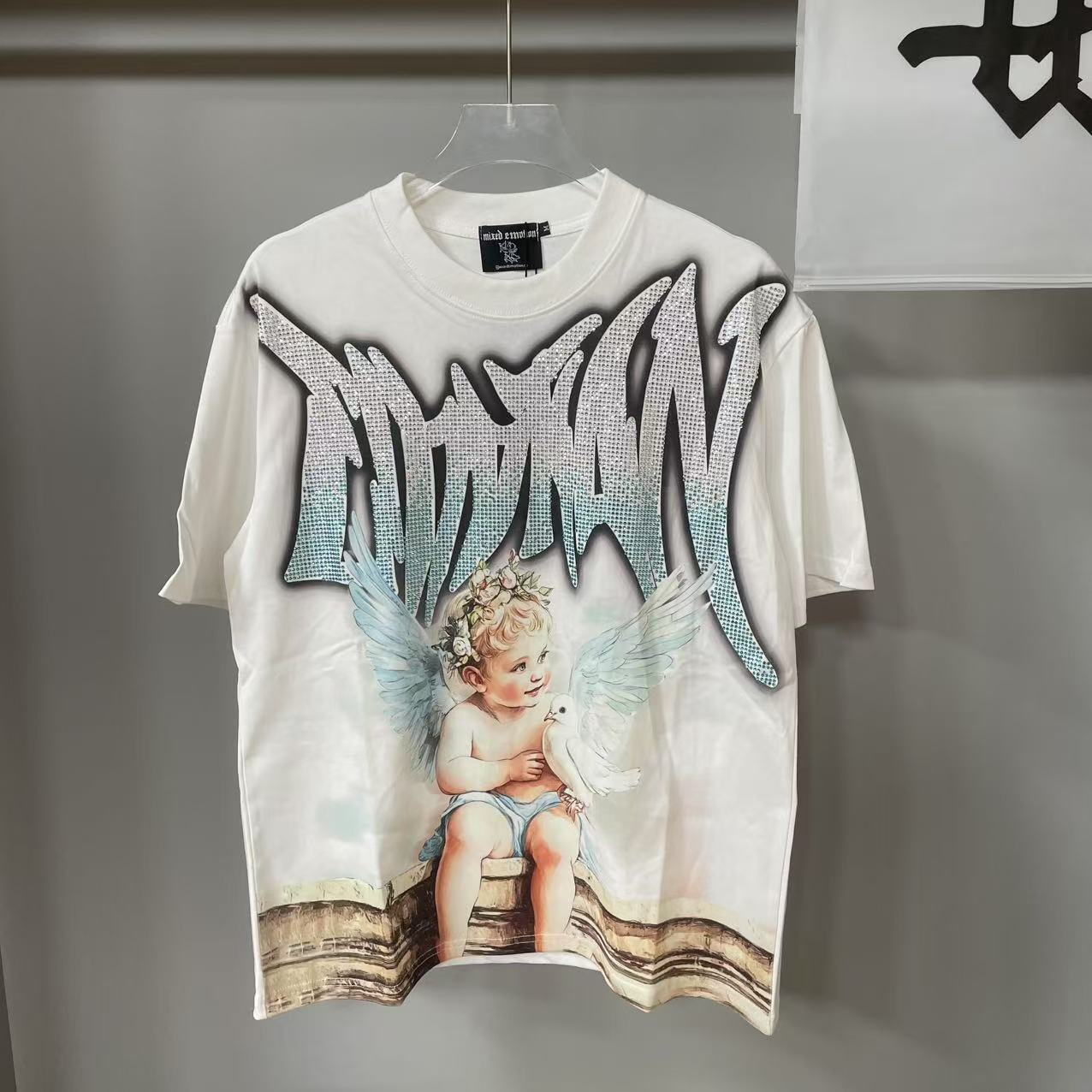 Designer Brand Top Quality Mixed Emotion Tee Shirts Loose Casual Embroidery Oversized T-shirts