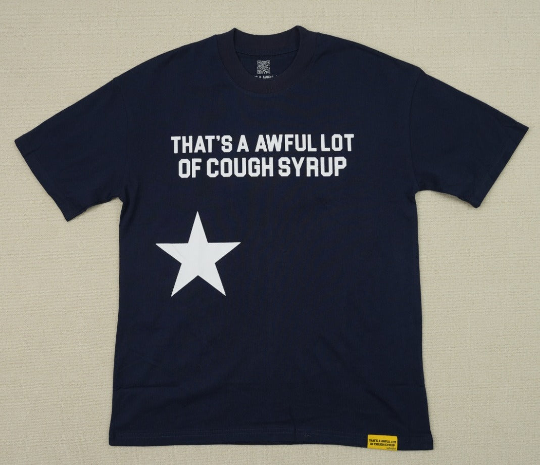 THAT'S a AWFUL LOT of Top Quality 100% Cotton COUGH SYRUP Loose Casual Oversized Vintage T-shirts for Men