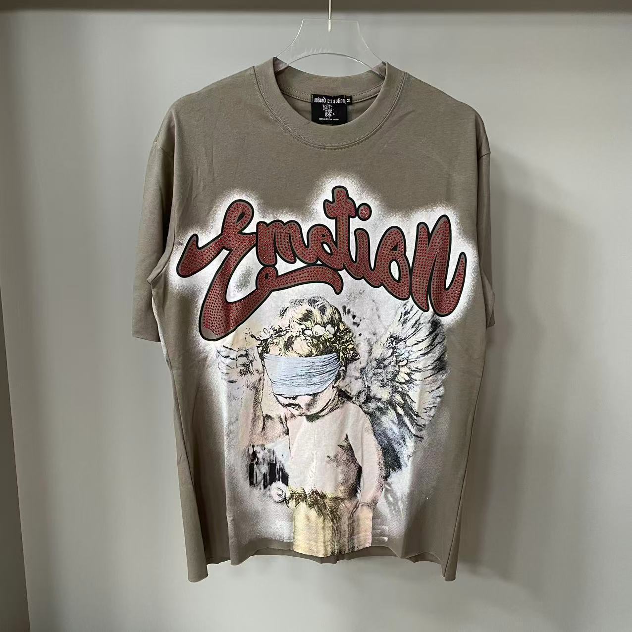 Designer Brand Top Quality Mixed Emotion Tee Shirts Loose Casual Embroidery Oversized T-shirts
