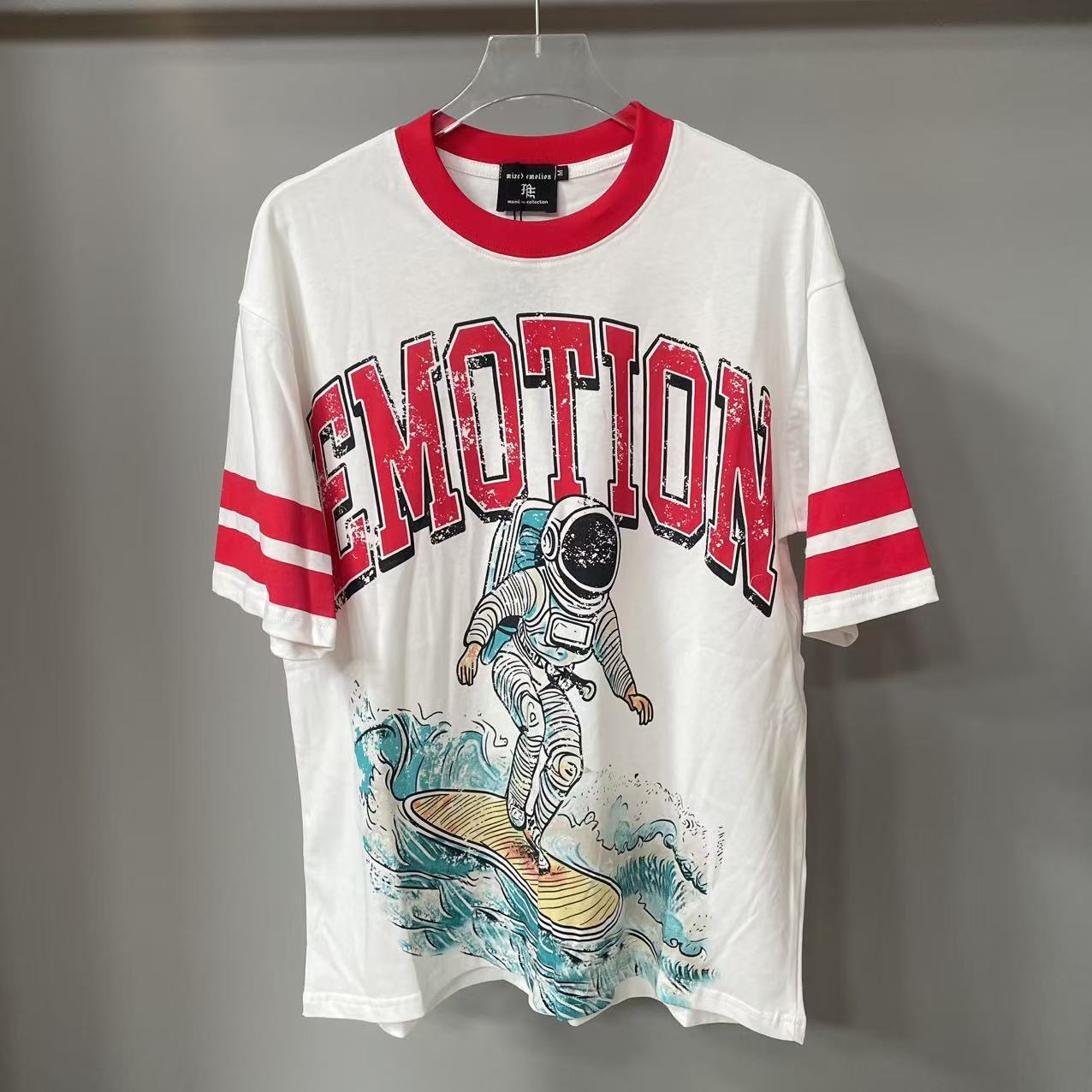 Designer Brand Top Quality Mixed Emotion Tee Shirts Loose Casual Embroidery Oversized T-shirts