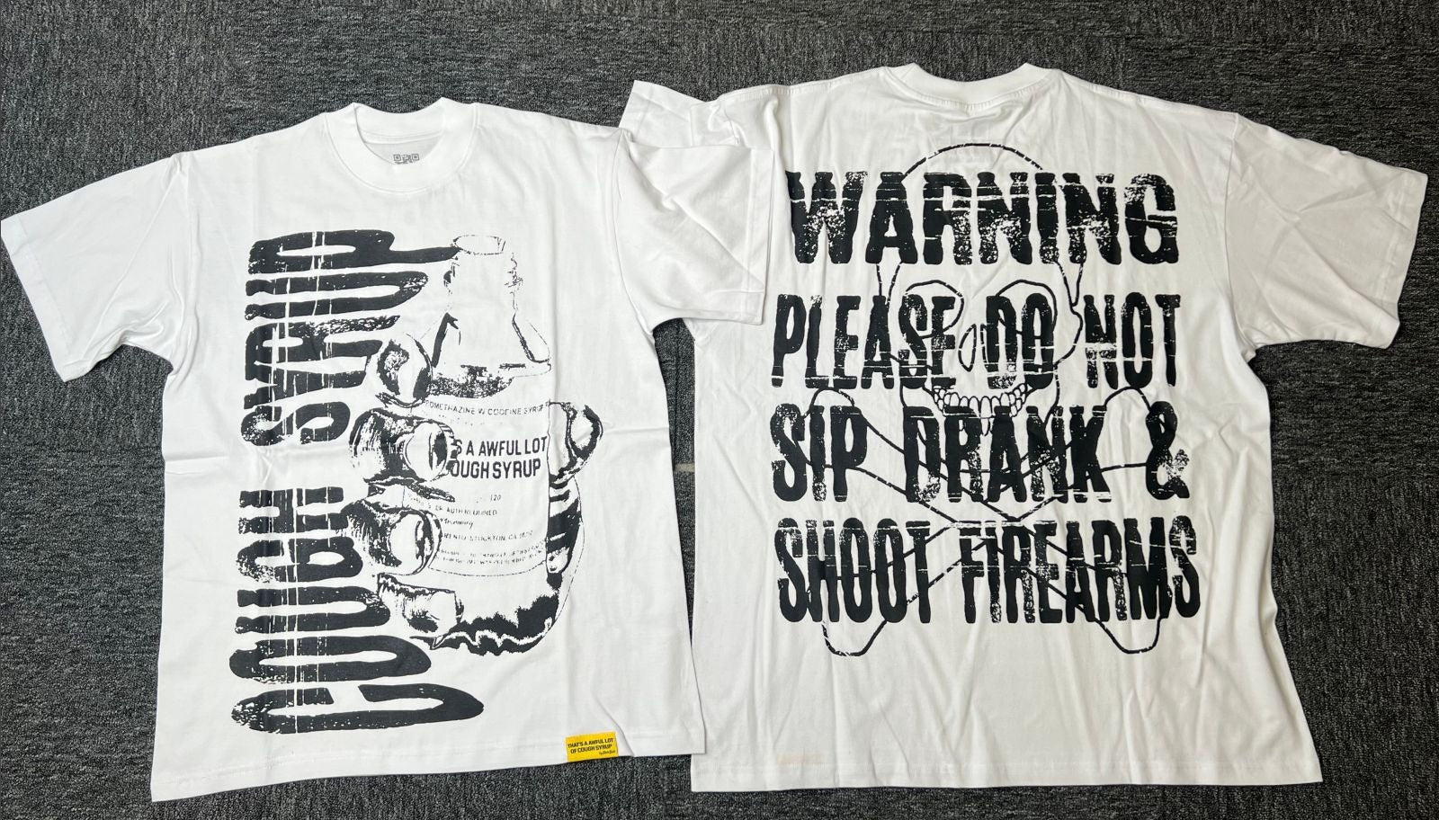 Top Quality THAT'S a AWFUL LOT of 100% Cotton COUGH SYRUP Loose Casual Scannable Oversized Vintage T-shirts for Men