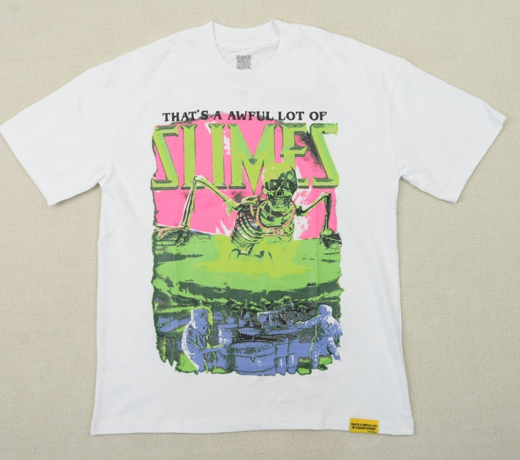 THAT'S a AWFUL LOT of Top Quality 100% Cotton COUGH SYRUP Loose Casual Oversized Vintage T-shirts for Men