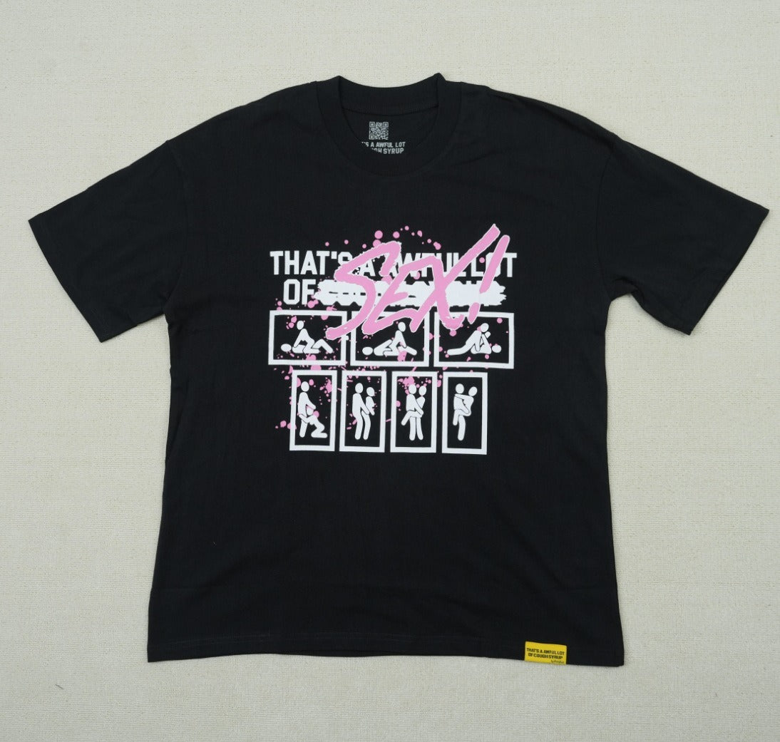 Top Quality THAT'S a AWFUL LOT of 100% Cotton COUGH SYRUP Loose Casual Scannable Oversized Vintage T-shirts for Men