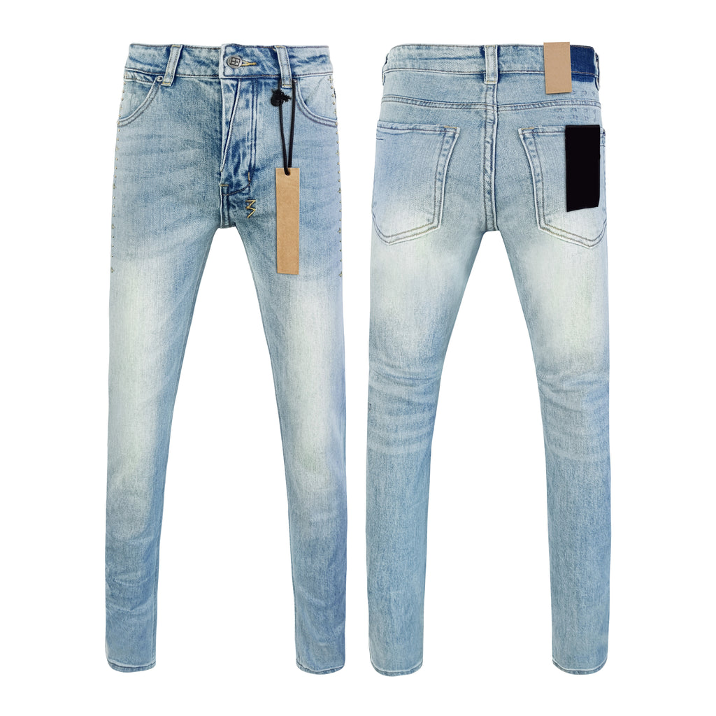 Top Quality Men's Jeans Luxury Ksubies Hip Hop Ripped Denim Y2K Jeans Streetwear Slim Jeans