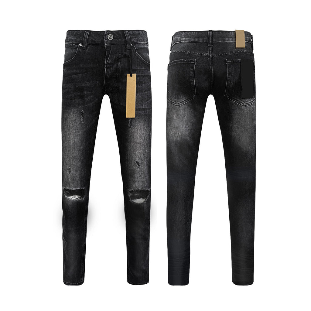 Top Quality Men's Jeans Luxury Ksubies Hip Hop Ripped Denim Y2K Jeans Streetwear Slim Jeans