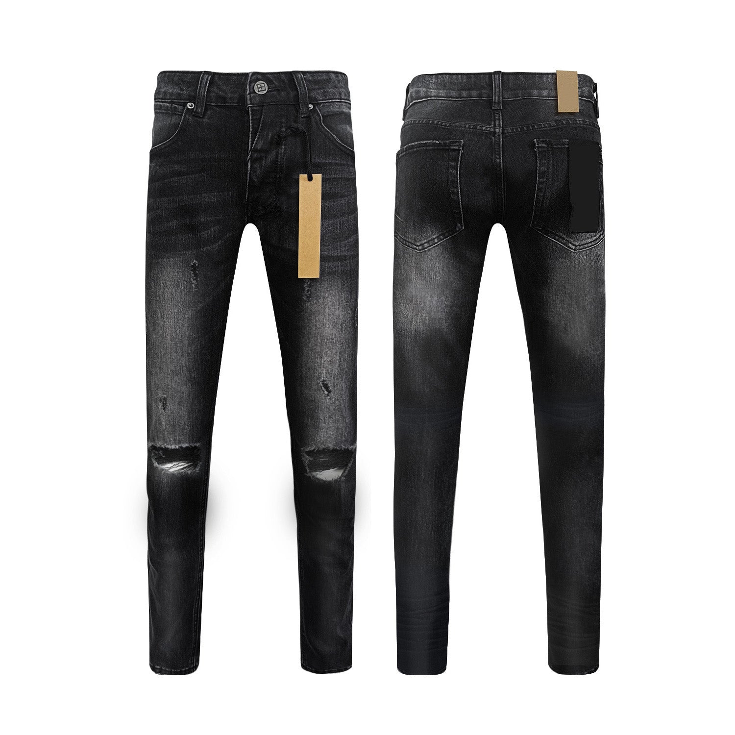 Top Quality Men's Jeans Luxury Ksubies Hip Hop Ripped Denim Y2K Jeans Streetwear Slim Jeans