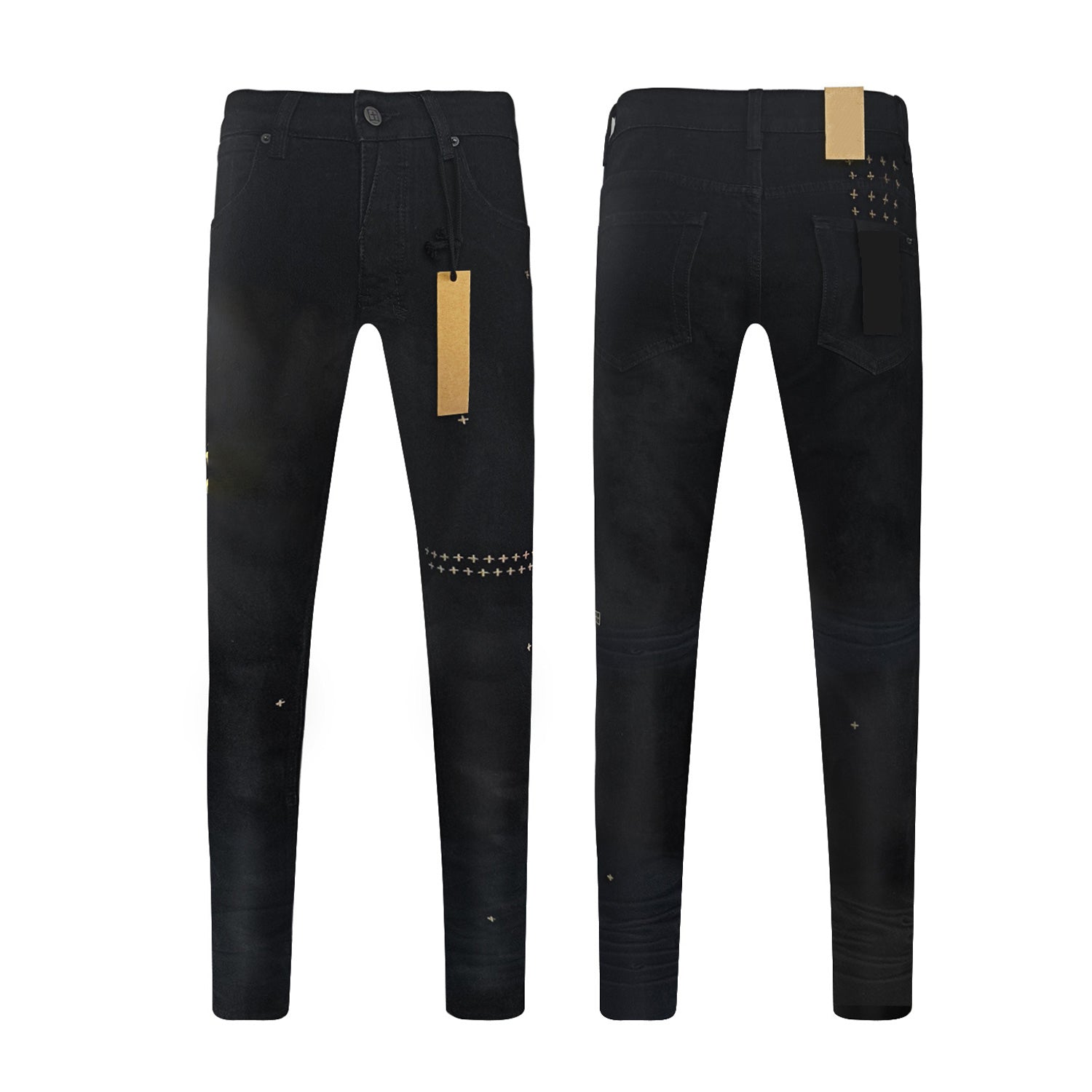 Top Quality Men's Jeans Luxury Ksubies Hip Hop Ripped Denim Y2K Jeans Streetwear Slim Jeans