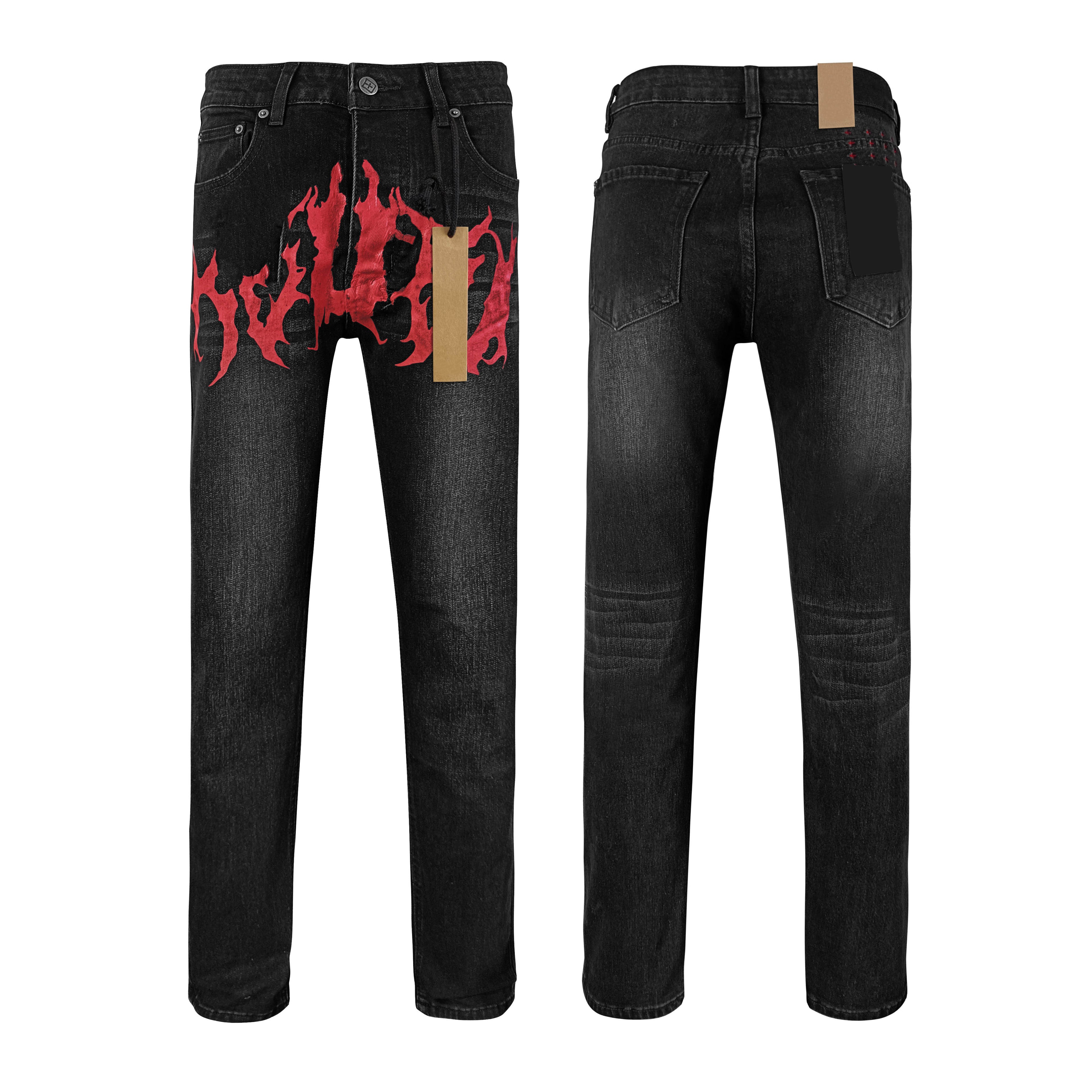 Top Quality Ksubies Retro Style Pants Hip-hop Ripped Denim Y2K Jeans Straight Leg Denim Jeans